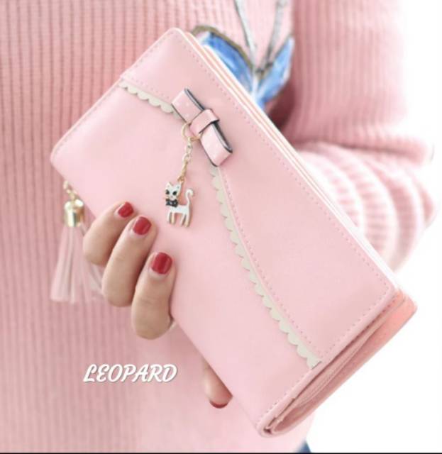 MOCHILLA STORE BAGS &amp; DOMPET - DOMPET WANITA D03 DOVE KELLY BELLY LONG KOREAN FASHION WALLET