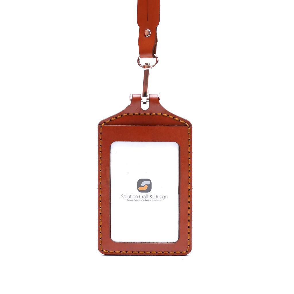 

ID Card Holder Kulit Sapi Genuine Custom Nametag - KODE : IDH-LS006