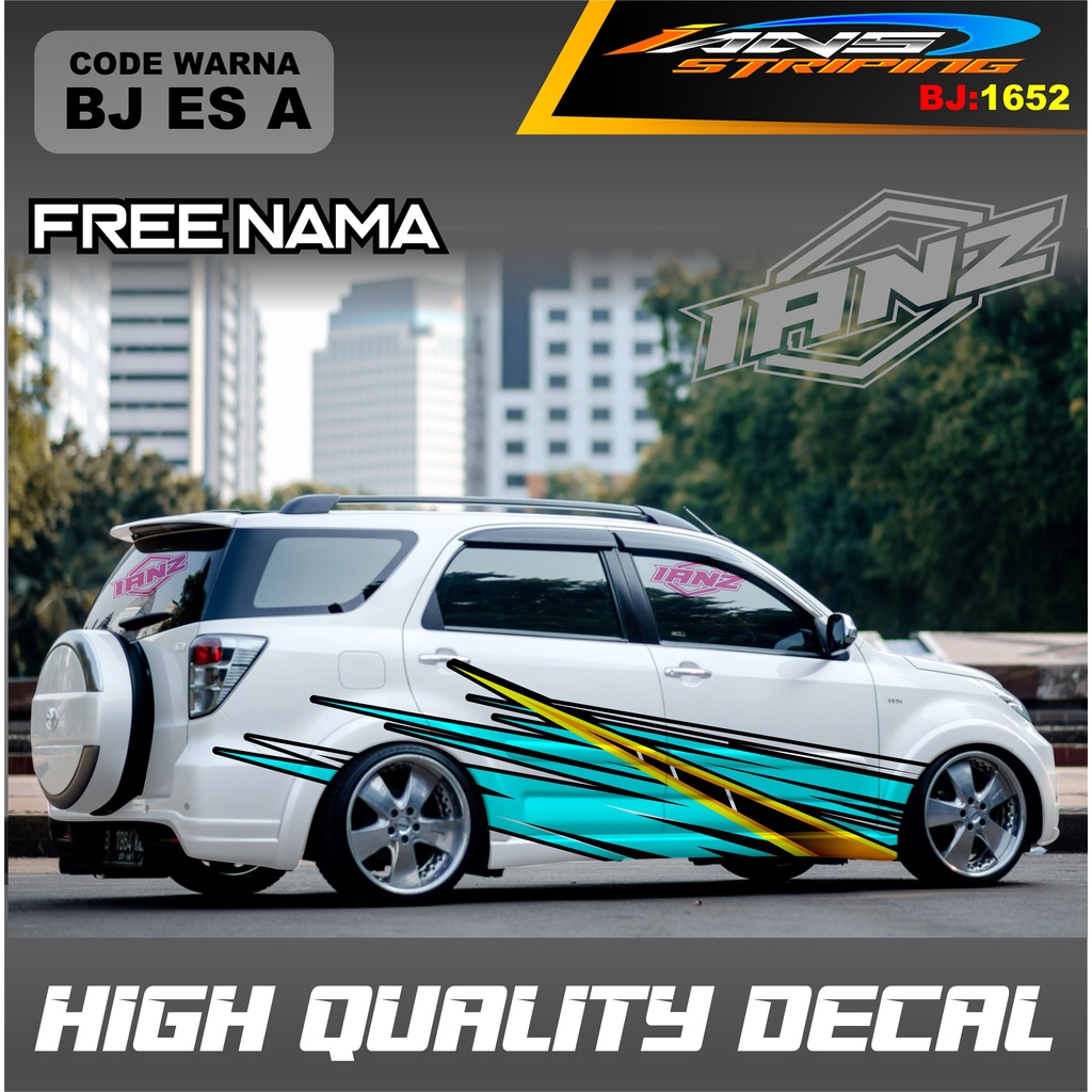 VARIASI STICKER DECAL MOBIL TERIOS / VARIASI STICKER DECAL MOBIL AVANZA XENIA INNOVA / DECAL STIKER GRAND LIVINA