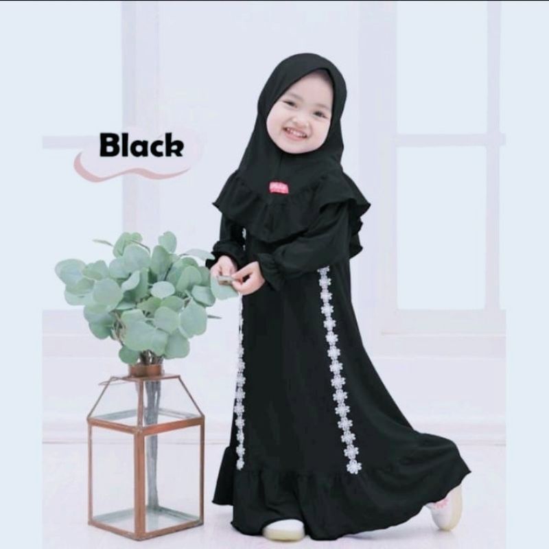 SET GAMIS ANAK TERBARU JERSEY NABILA SERIES PREMIUM 1-9TAHUN/GAMIS ANAK PEREMPUAN/MODEL GAMIS ANAK