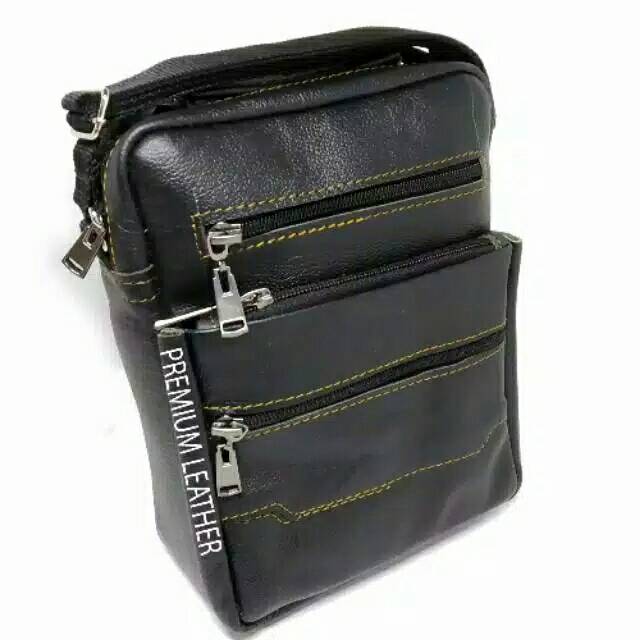 Tas Selempang Pria - Kulit Asli Full UP (Garut Sukaregang)