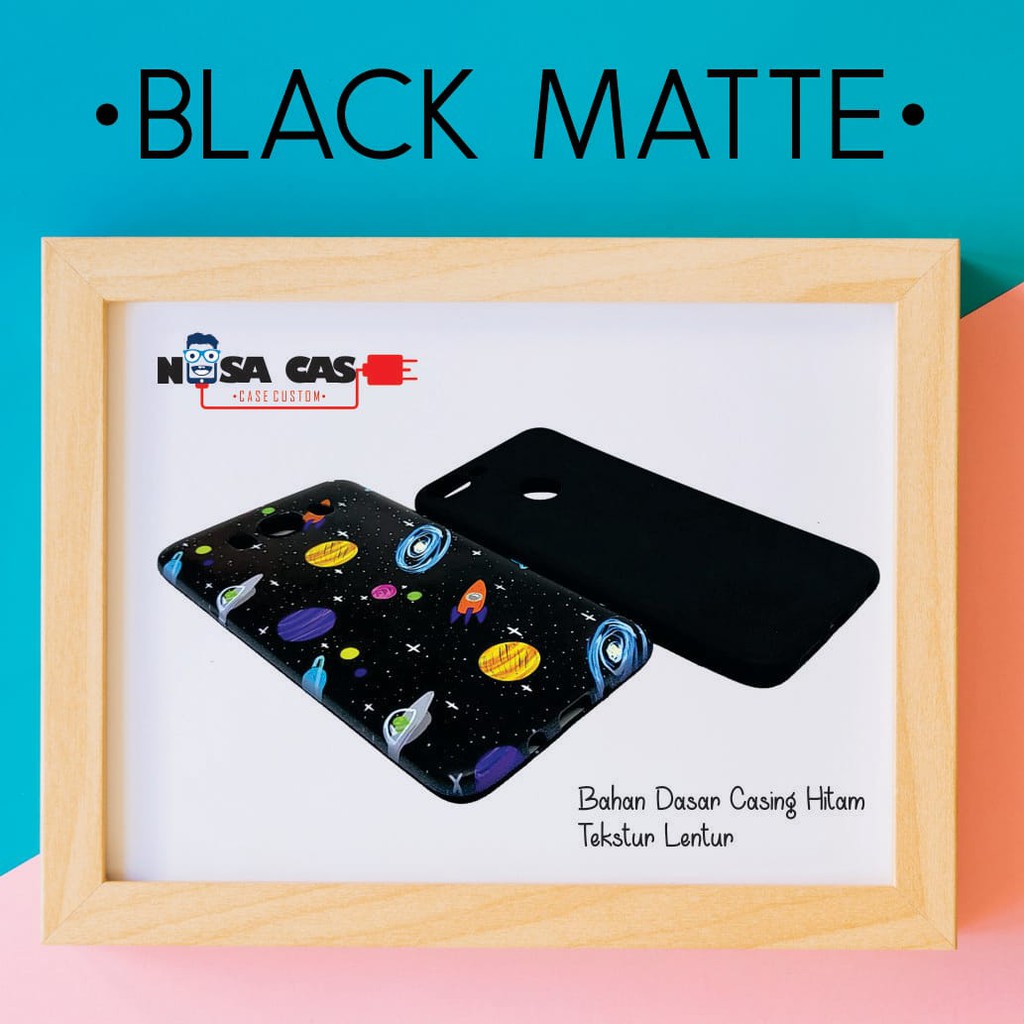 BLACKMATTE CASE  CUSTOM TERMURAH BEBAS DESAIN GAMBAR FOTO 