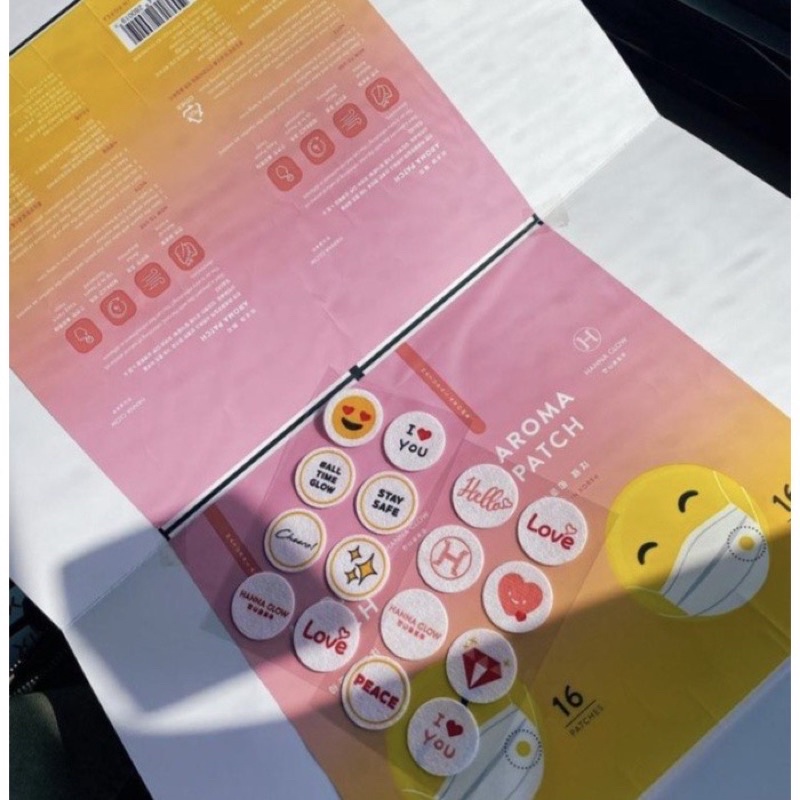 LUCK PETALS BOTANICAL MASK PATCH / Sticker Pengharum Masker isi 16pcs