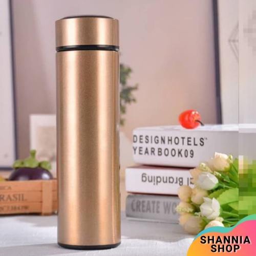 H126 [GOLD] Termos Life Polos / Thermos Botol Minum Stainless Steel Anti Karat 500ml