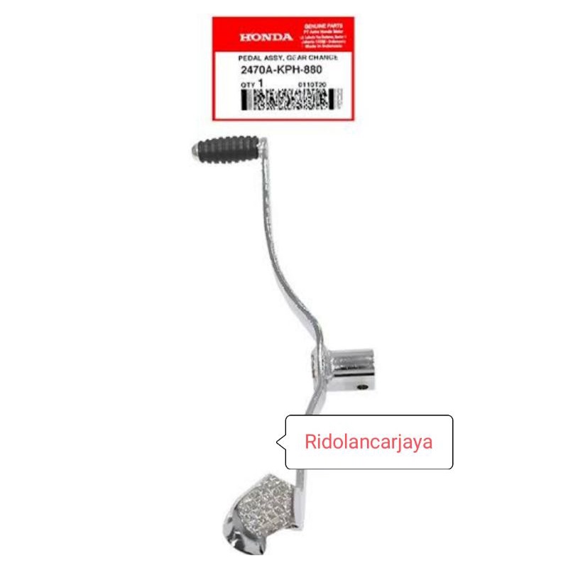 PEDAL GEAR CHANGE ASSY PENGOPER GEAR KARISMA 2470A-KPH-880 ORIGINAL HONDA AHM