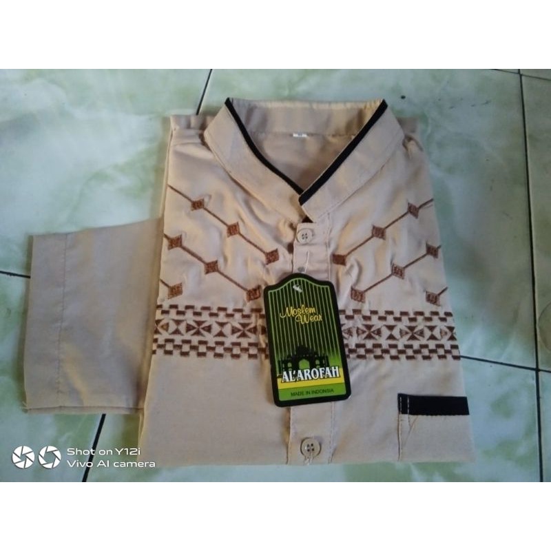 BAJU KOKO - BAJU KOKO PRIA BORDIR - BAJU MUSLIM PRIA - KOKO LENGAN PENDEK BORDIR - BAJU MUSLIM PRIA