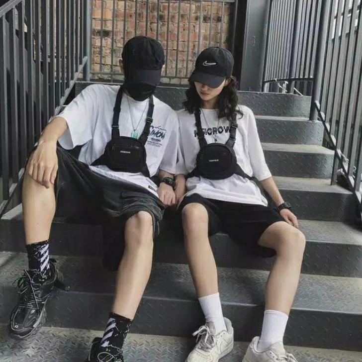 [YC850] CHEST RIG BAG HIP HOP TAS DADA STREETWEAR TOUGH SLHS い 60