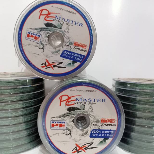 PE MASTER AXZ PE 4 40LB, 50LB, 60LB & 80LB