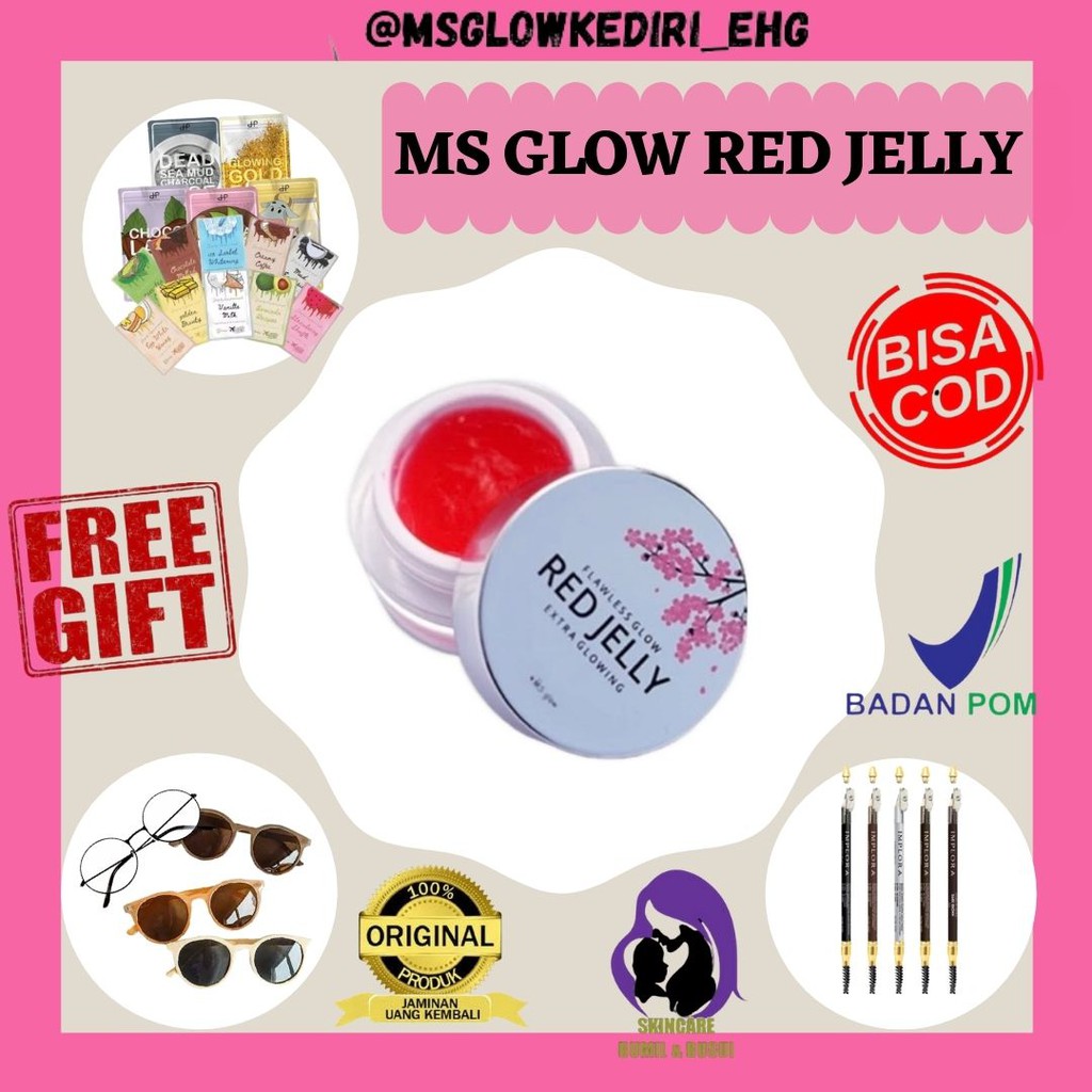 MS GLOW RED JELLY ORIGINAL / MS GLOW RED JELLY FLAWLESS EXTRA GLOWING ORIGINAL / RED JELLY MS GLOW