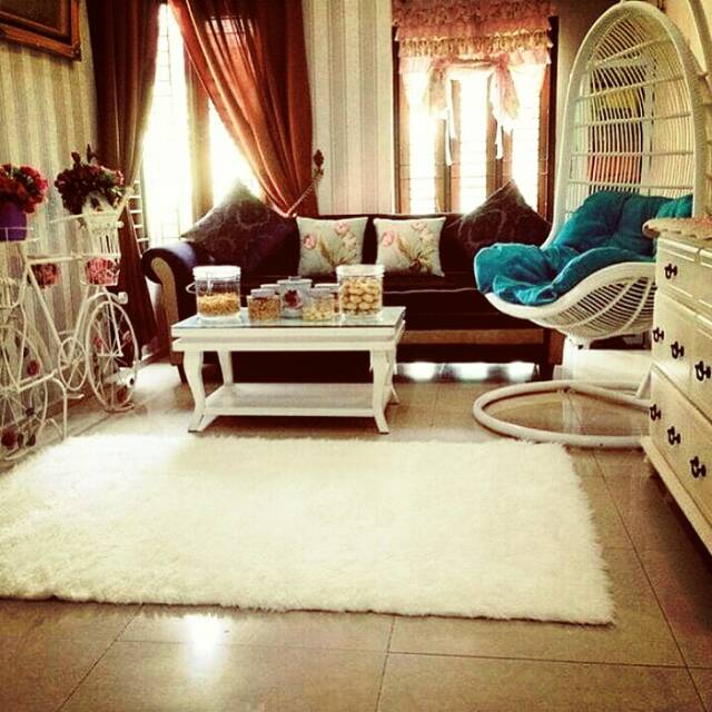 Karpet Bulu Korea Putih