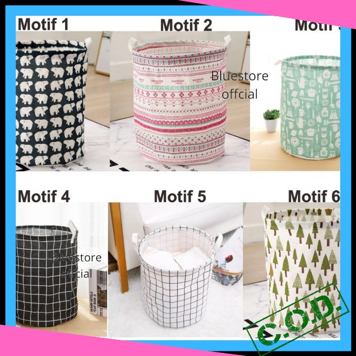 Keranjang Baju Kotor Lipat Jumbo Besar Karakter Murah Multifungsi Laundry Bag Pouch Serbaguna Tempat