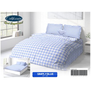 Bed Cover rumbai CALIFORNIA Seprai 1 set ukuran King 180x200 Sprei Motif Terbaru Bahan Tebal