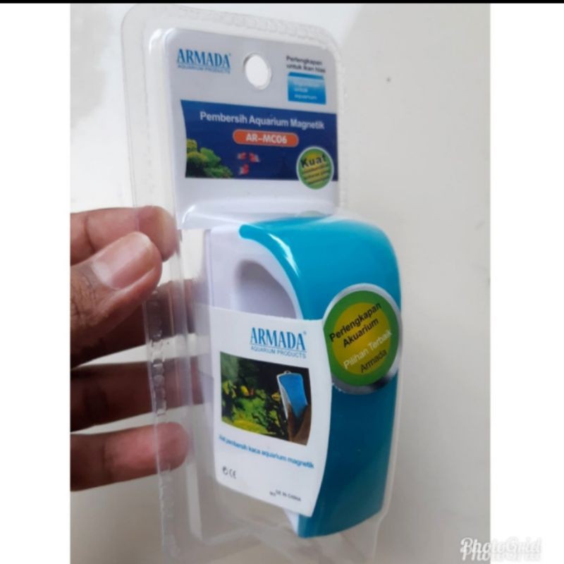 Pembersih aquarium magnetik tipe 06 - Sikat magnet aquarium - Pembersih magnet