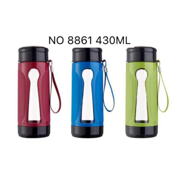 (no 8861) Botol Minum Kaca Joaidoa  430 Ml Termurah / Botol Minum Tumbler  Lucu