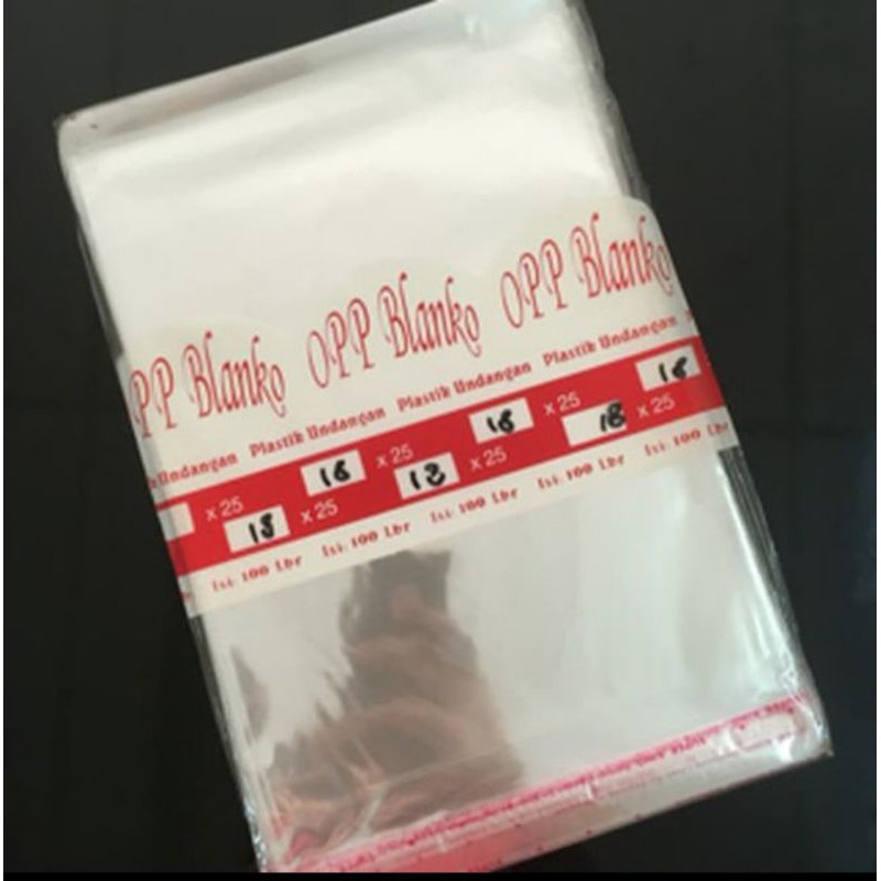 

plastik OPP SEAL 18 X 25