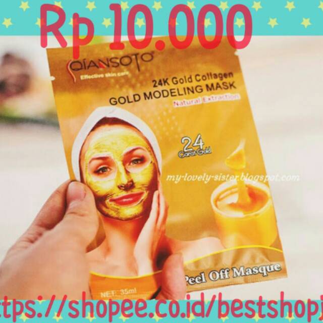 GOLD QIANSOTO MASKER WAJAH