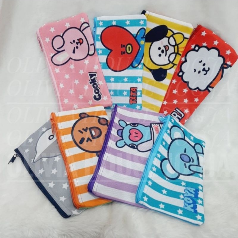 

Pouch BTS KPOP Panjang Tempat Pensil BTS Kain Pouch KPOL