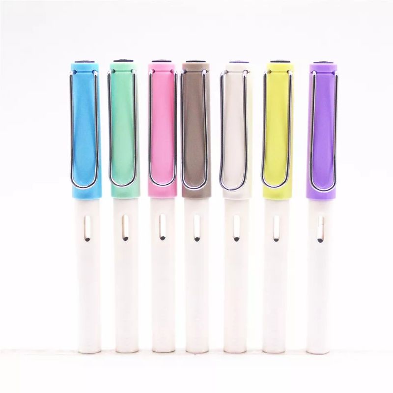 

Two Tone Pulpen Fountain Pen 0.38mm Bahan Plastik Hollow Untuk Sekolah