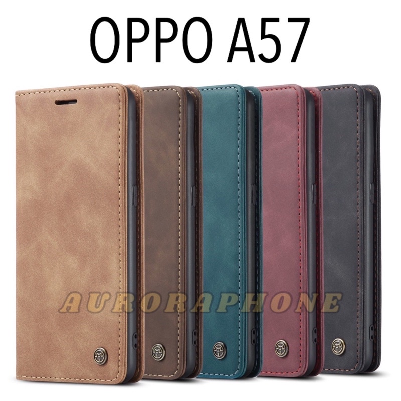 Flip Cover Oppo A57 2022 / A77s / A78 4G Caseme Original Case Oppo A57 4G 2022 CASEME ORIGINAL / Cas