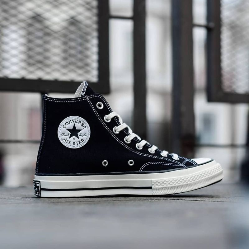 (BISA COD) SEPATU CONVERSE 70S HIGH BLACKWHITE PREMIUM QUALITY