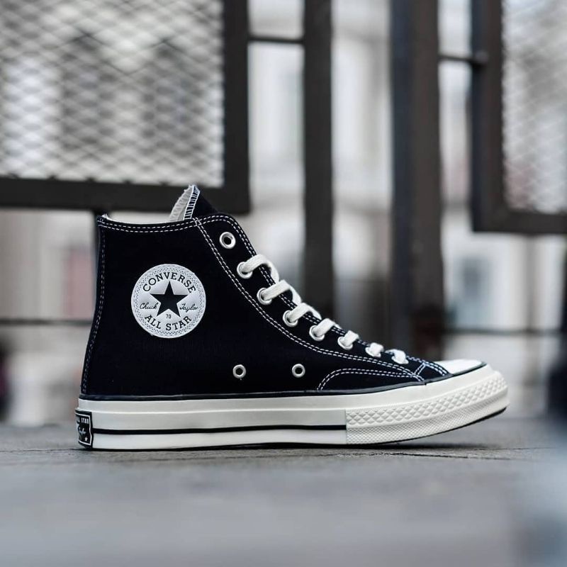 [BISA COD] SEPATU CONVERSE 70'S HIGH BLACKWHITE PREMIUM