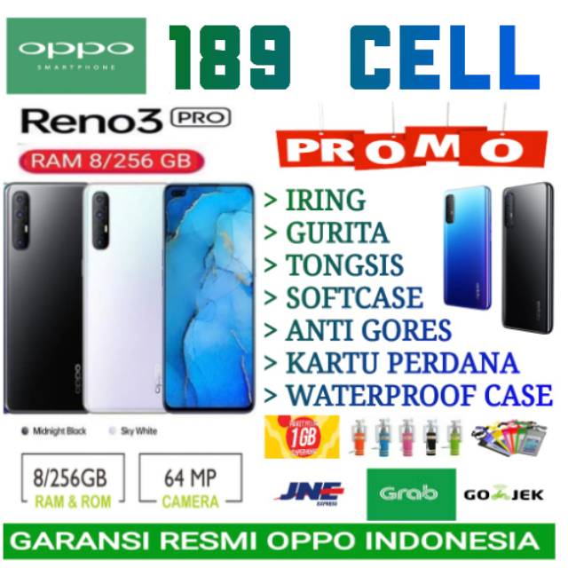 OPPO RENO 3 PRO RENO3 PRO RAM 8/256 GB GARANSI RESMI OPPO