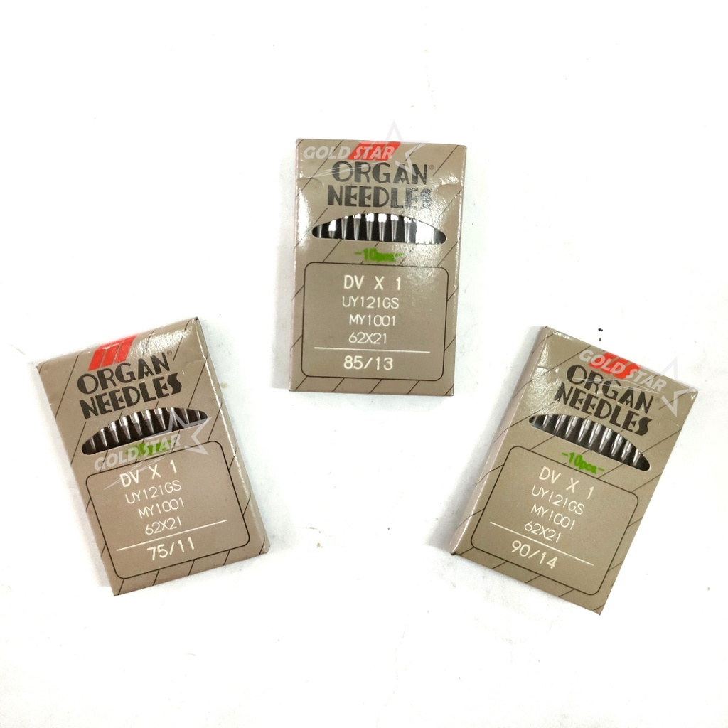 Jarum Overdeck Overdek Jarum DV x 1 Mesin Kam Kamkut Interlock Organ 3 Jarum Hemming Bisban Kaos Kemeja