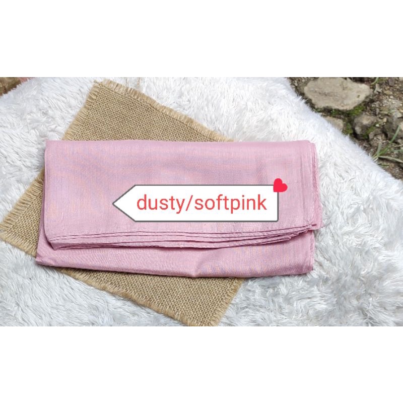 jilbab umama basic voal part 2/segi empat umama basic voal-Dusty Pink