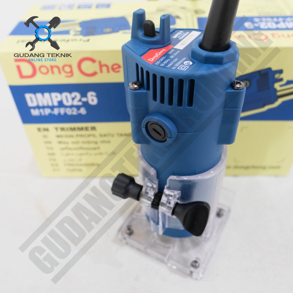 Mesin Profil Kayu DongCheng DMP02-6 / Mesin Trimmer Electric 6mm Dong Cheng DMP 02-6