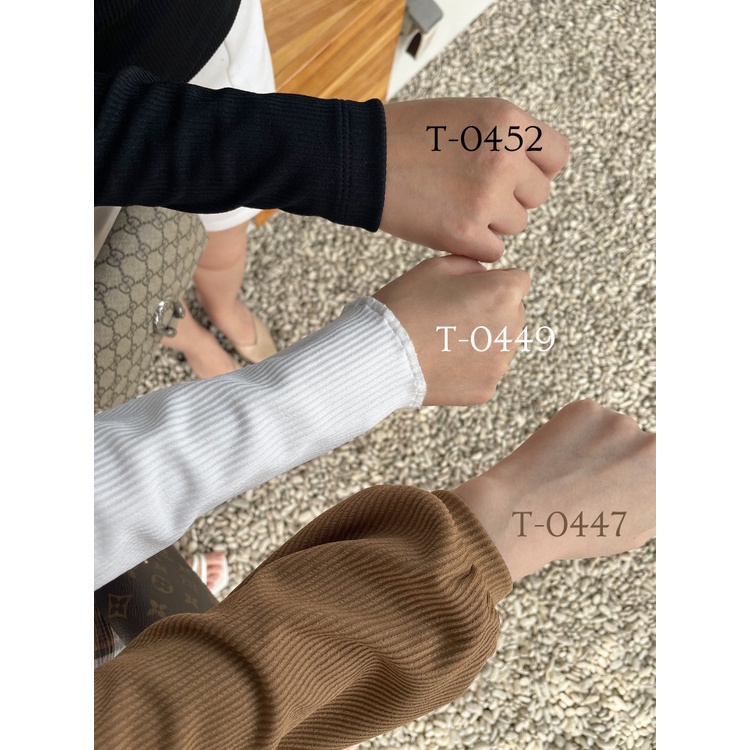 Kadaka T-0452 Top Overslag Long Sleeve Premium Rib Stretch