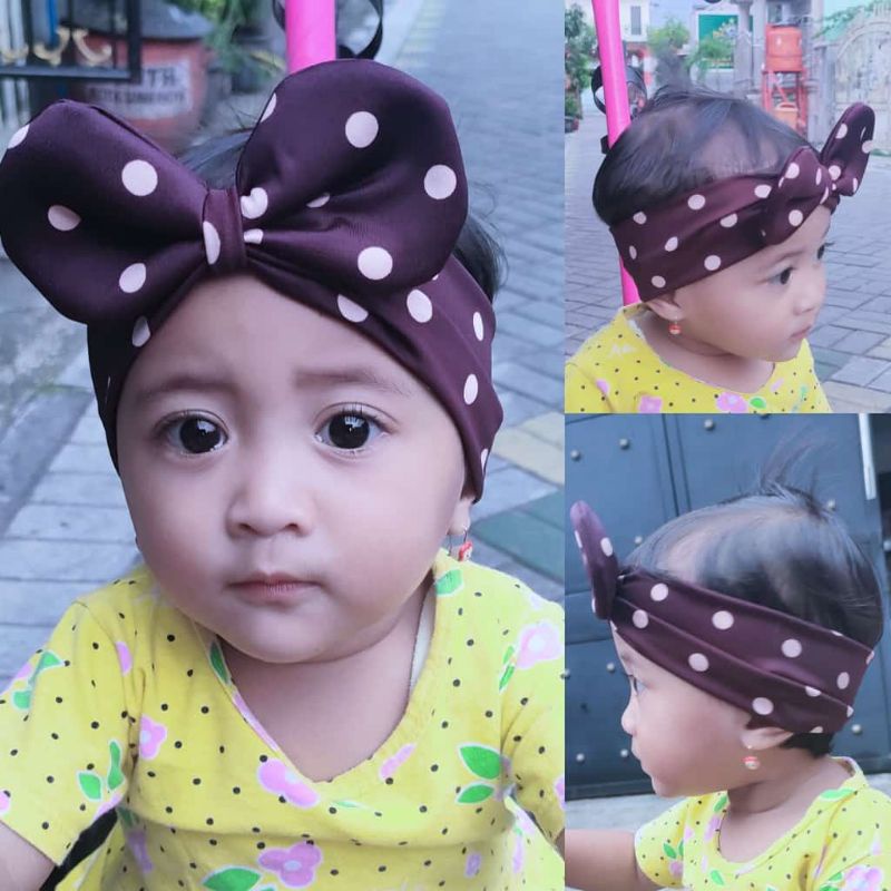 Bandana bayi polka kucing