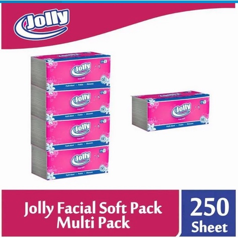 ( PAKET ISI 5 ) TISSUE JOLLY 250 SHEET 2PLY FREE ONGKIR !!!