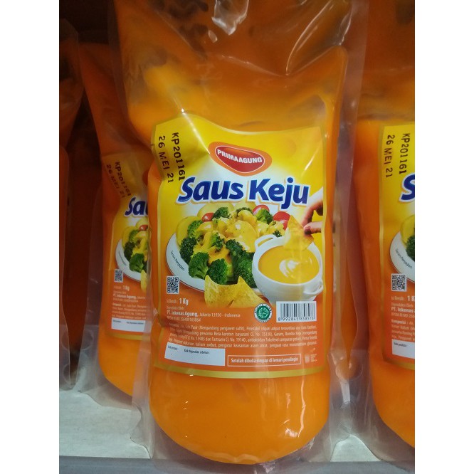 Saus Keju Prima Agung Saos Keju Sauche Keju Prima Agung 1kg 500gr 250gr