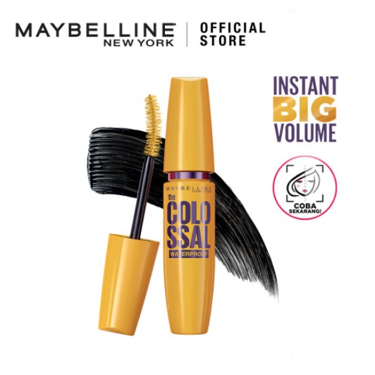 [SKINHOUSEID] Maybelline Volum Express The Colossal Waterproof Mascara Make up - Black