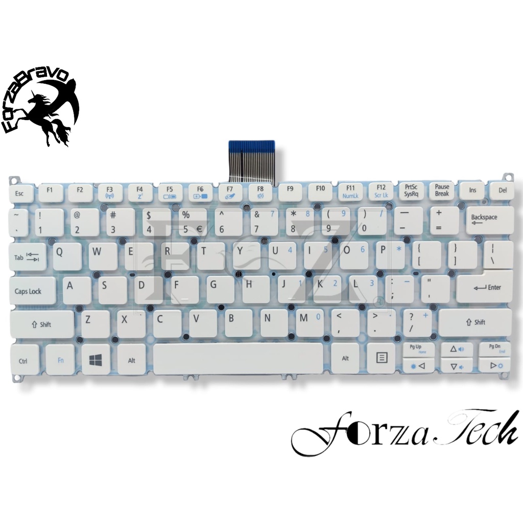 Keyboard ACER Aspire V3-371-503P V3-371 Laptop Acer Keyboard White