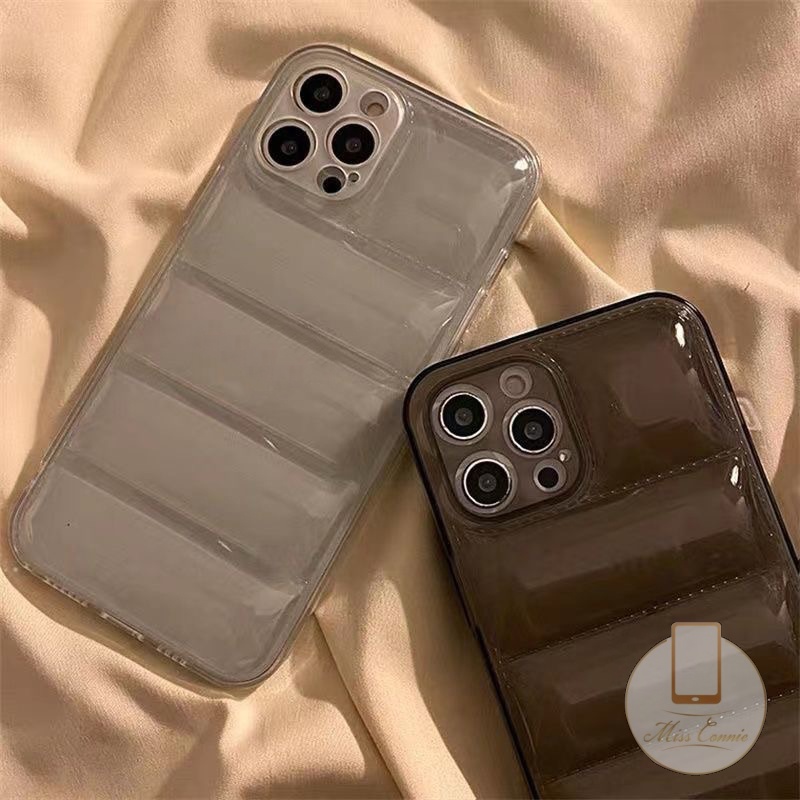 Soft Case TPU Transparan Bentuk Jaket Untuk iPhone 11 7Plus 8Plus 13 12 Pro Max XR X XS Max 7 8 SE