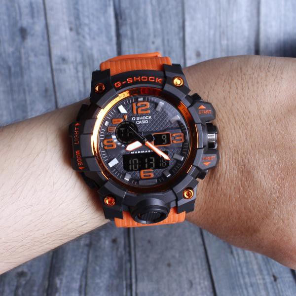 TERMURAH  PROMO MURAH... G-Shock Casio GWG1000 Tali Orange . Jam tangan pria dual time digital