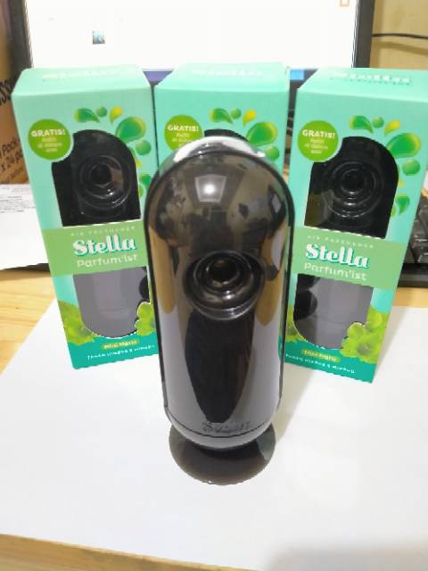 STELLA MINI MATIC ALAT SET 40ML PARFUMIS NEW DESAIN (REFFIL GREEN FANTASI / COFFE LATE)