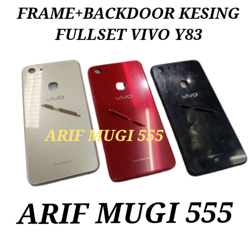 KESING CASING HOUSING FULLSET FRAME LCD BEZZEL BAZEL BACKDOOR VIVO Y83 ORIGINAL