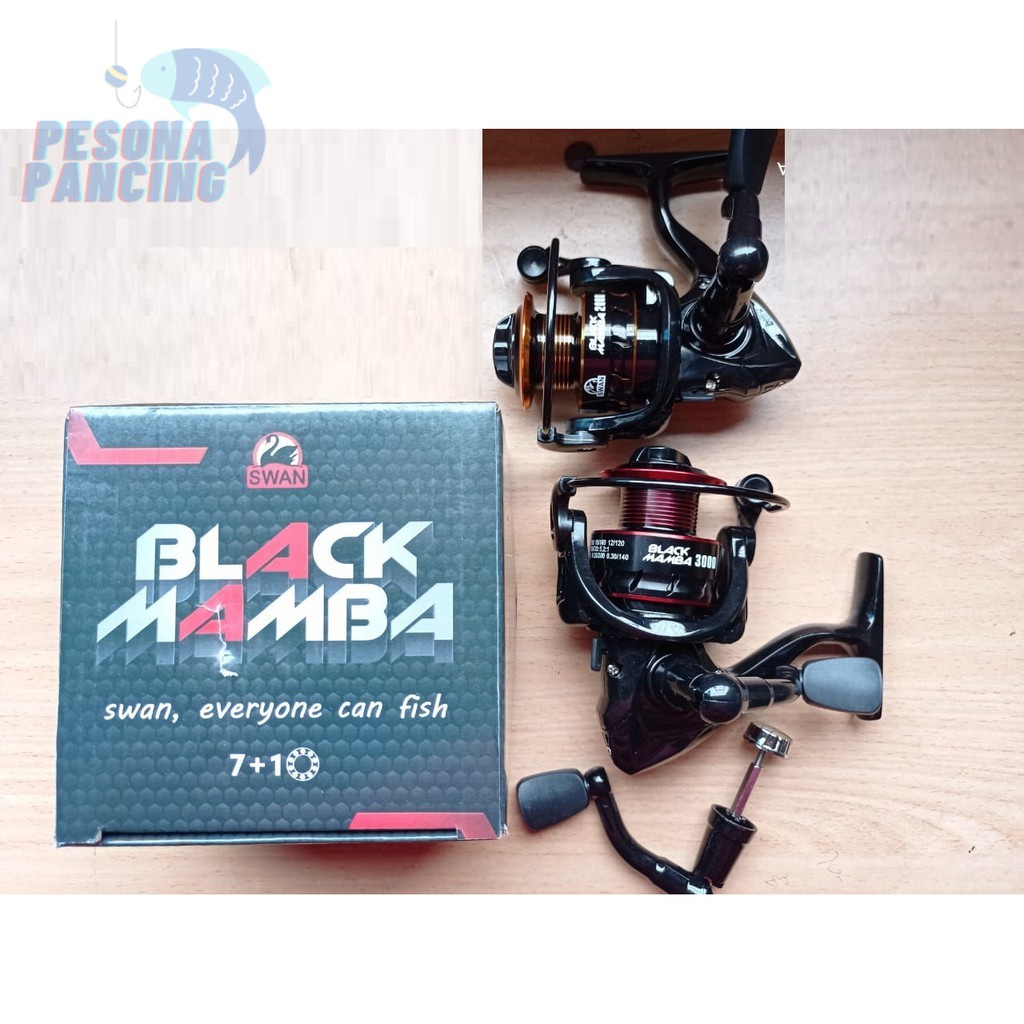 Reel Pancing SWAN BLACK MAMBA One Way Free Handle  Super Smooth Japan Technology