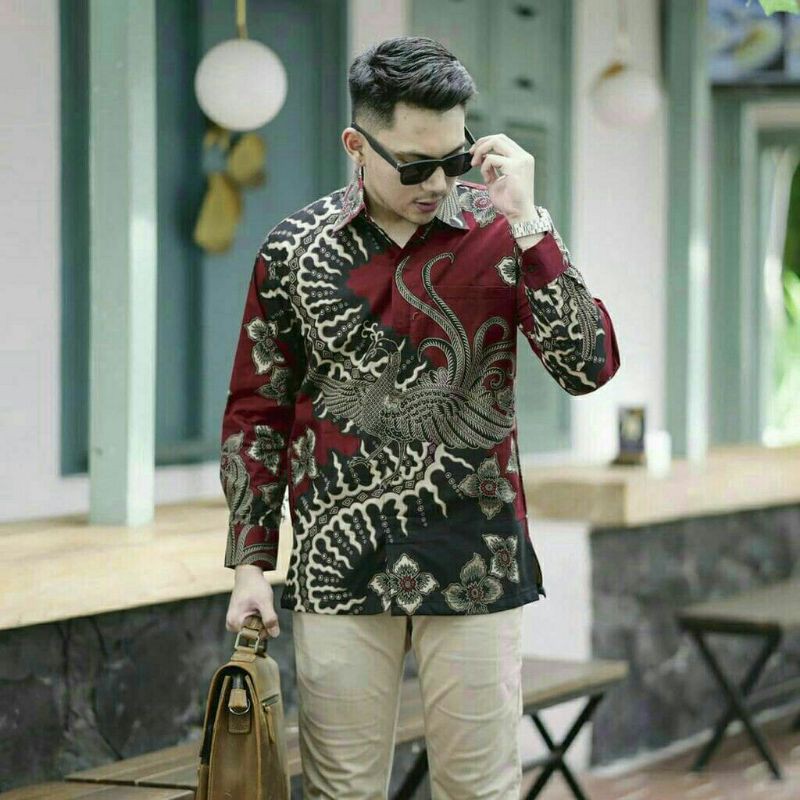 Kemeja batik SH97 - kemeja batik lengan panjang