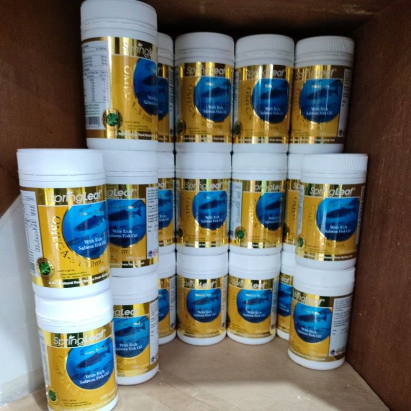 OMEGA 3 SALMON FISH OIL SPRING LEAF 1000MG