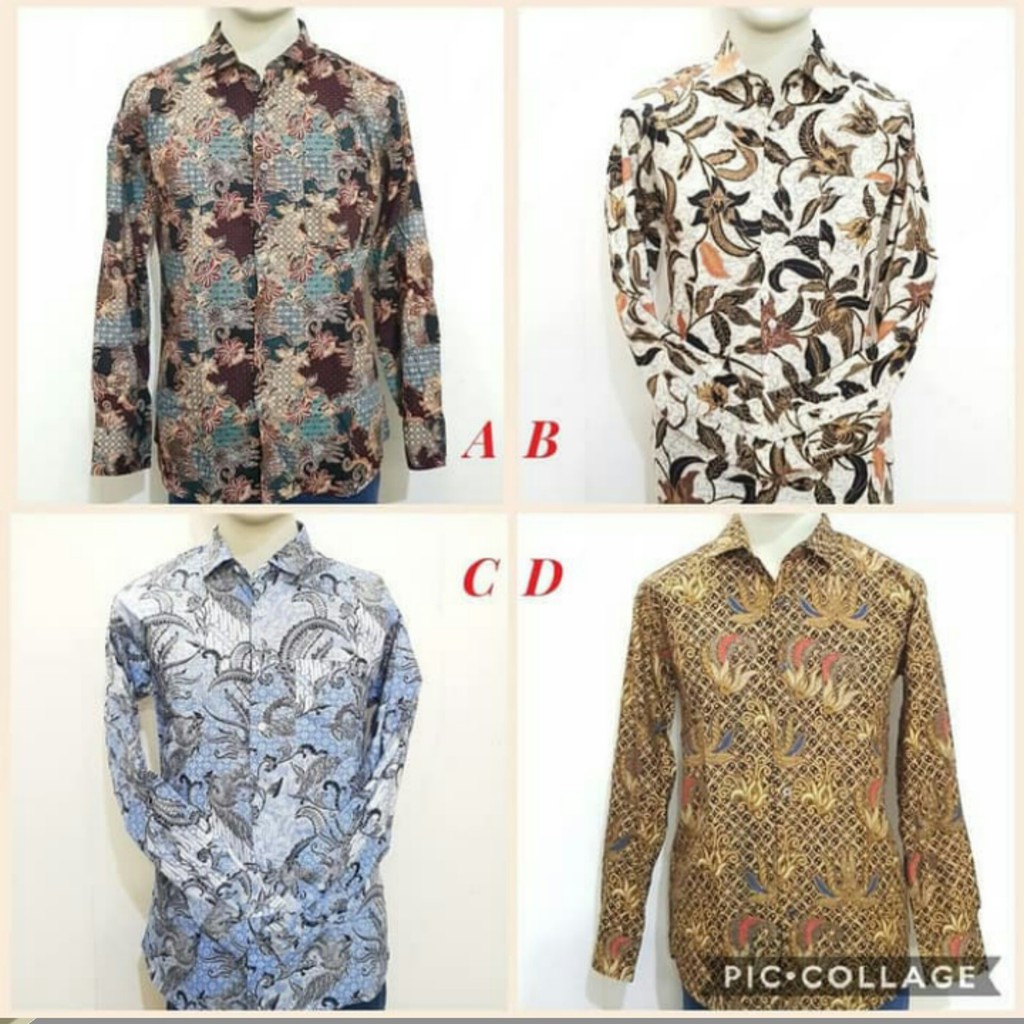 baju batik baju batik pria kemeja batik pria lengan panjang baju kondangan pria dewasa Ke188