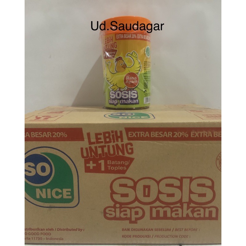 Jual Sosis Ayam Siap Makan So Nice 1 Toples Shopee Indonesia