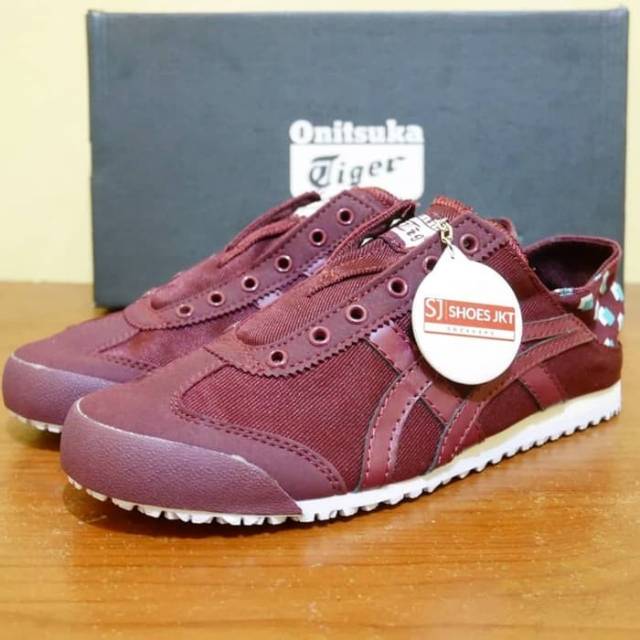 ONITSUKA TIGER MEXICO 66 SLIP ON PARATY PORT ROYAL MAROON