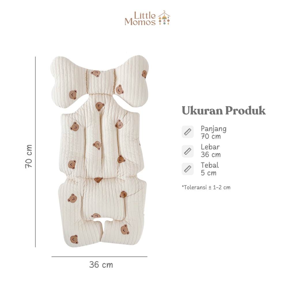 Little Momos Premium Cushion Stroller Liner | Alas Stroler Bayi