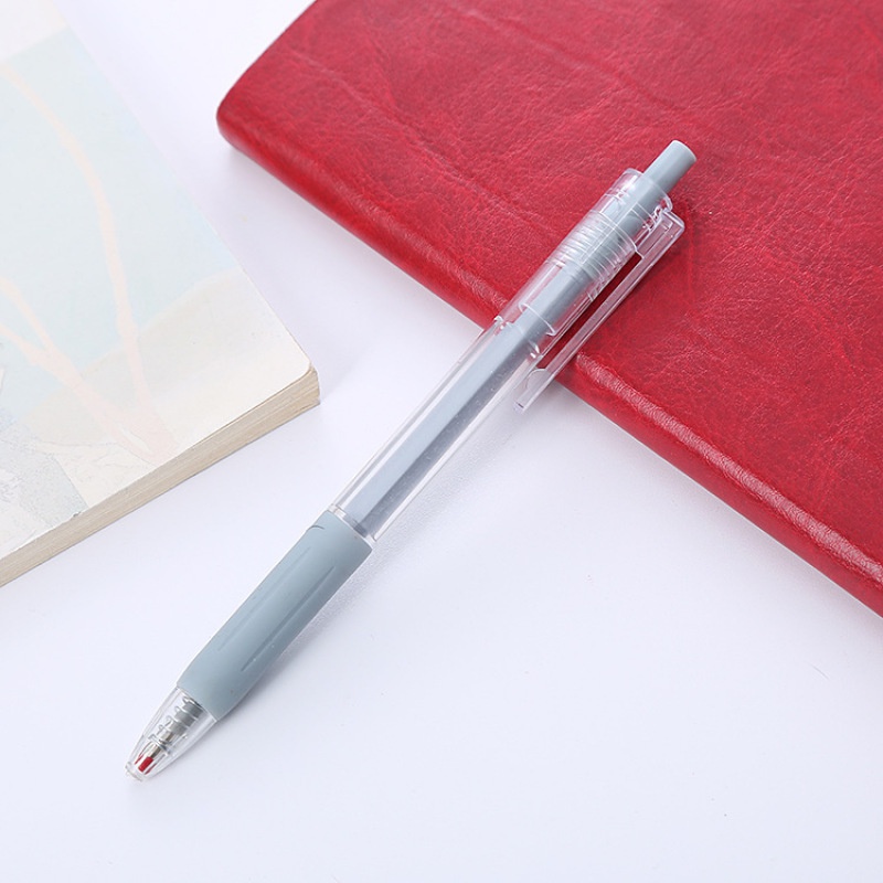 6pcs / Set Pulpen Gel 0.5mm Tinta Hitam Warna-Warni Untuk Sekolah / Kantor