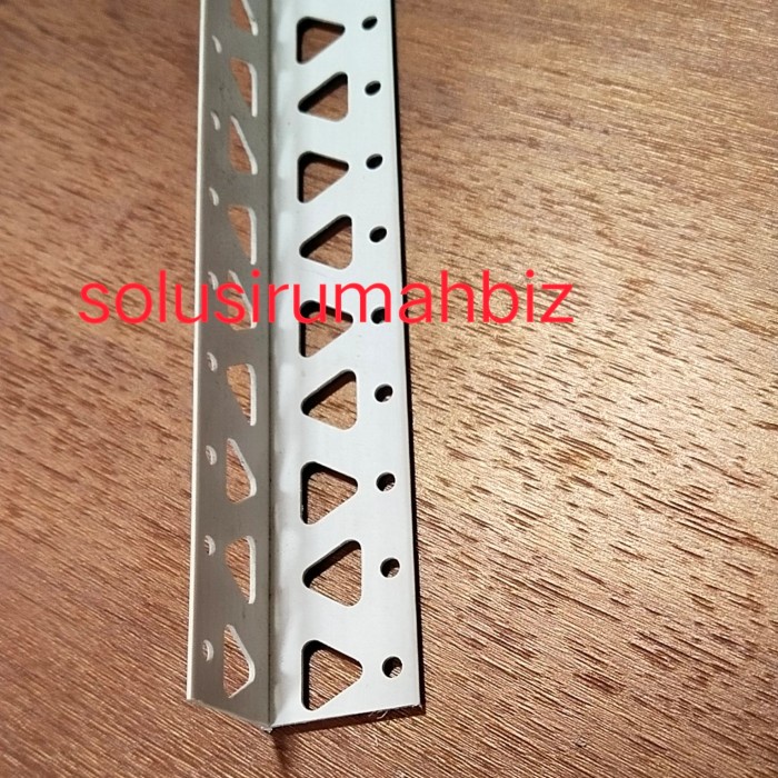 PER10CM SIKU WALLANGLE ACIAN LUBANG L25 PVC SUDUT WALL angle hole