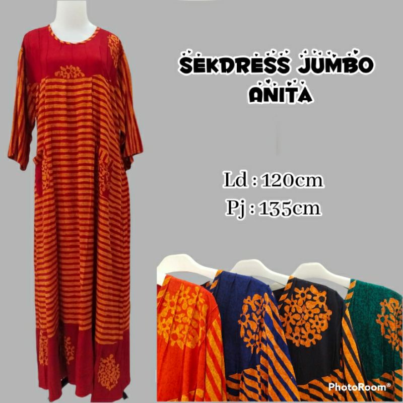 Sekdress putri diana jumbo