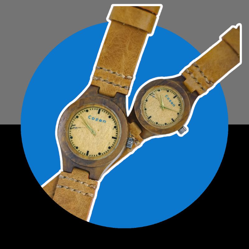 Jam Tangan Kayu CzN Sejati Couple